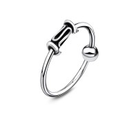 Antique Style Silver Nose Ring NSKR-58